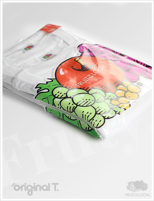 Alternative view of Fruit of the Loom 3PAK Biała - Koszulka męska Original