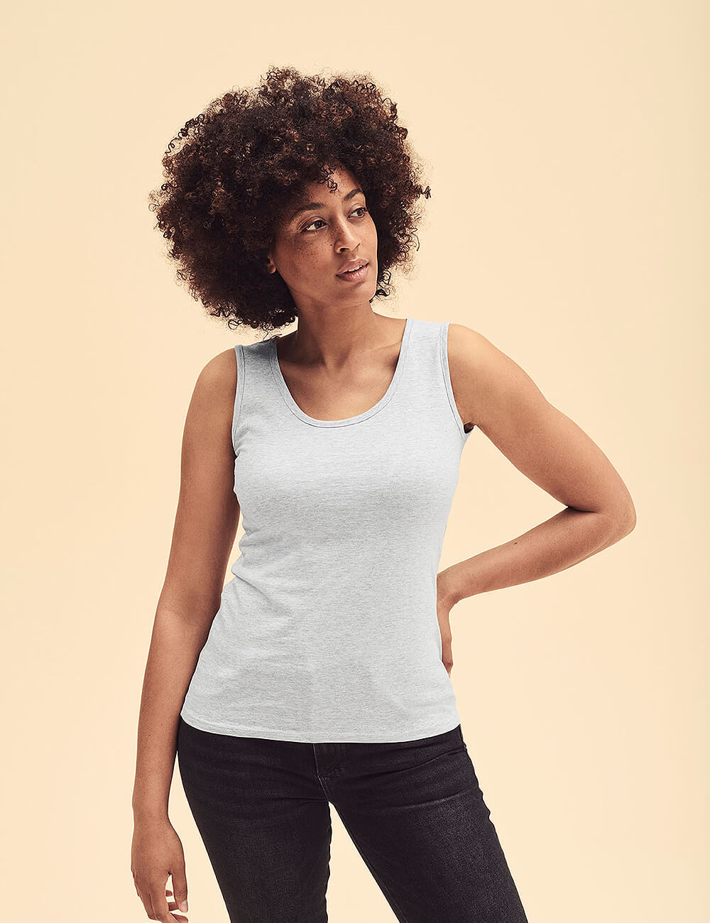 Fruit of the Loom Koszulka damska Lady-Fit bez rękawków 1 Fruit of the Loom Koszulka damska Lady-Fit bez rękawków