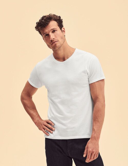 Fruit of the Loom Koszulka męska V-neck Iconic