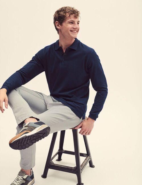 Alternative view of Fruit of the Loom Polo męskie Premium z długim rękawem