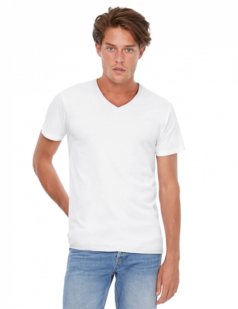 B&C Koszulka męska Inspire V-neck 5 B&C Eko Koszulka męska Inspire V-neck