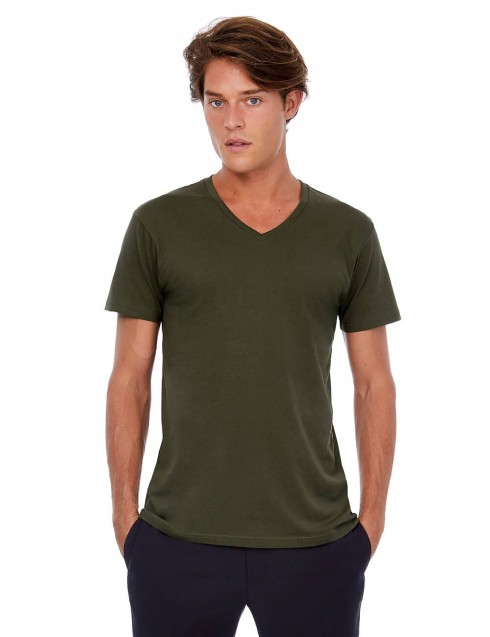 B&C Koszulka męska Inspire V-neck 4 B&C Eko Koszulka męska Inspire V-neck