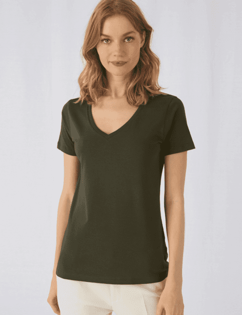 B&C Eko Koszulka damska V-neck Inspire