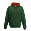 Bottle Green/Fire Red