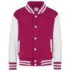 hot pink / white