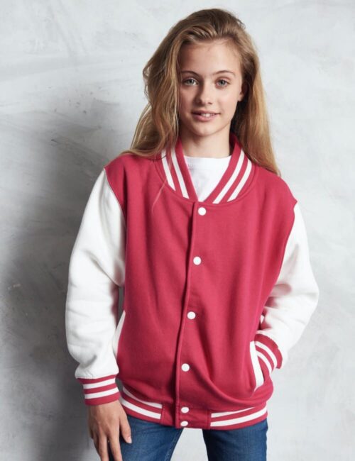 JUST HOODS Kurtka dziecięca Varsity Jacket