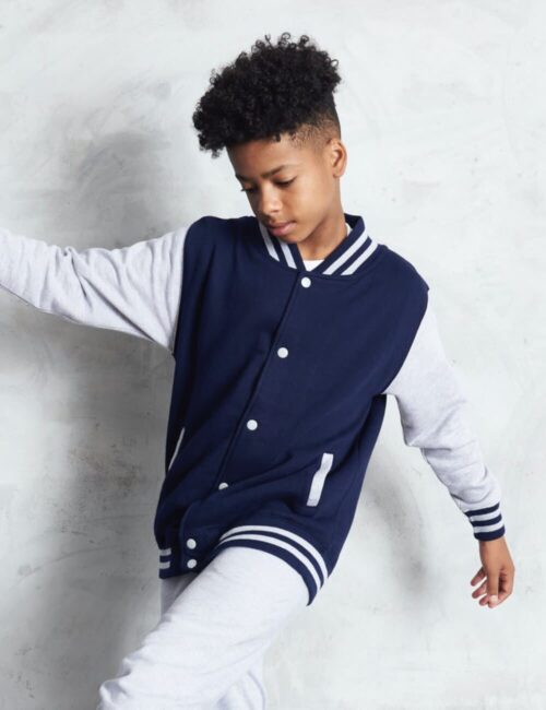 JUST HOODS Kurtka dziecięca Varsity Jacket
