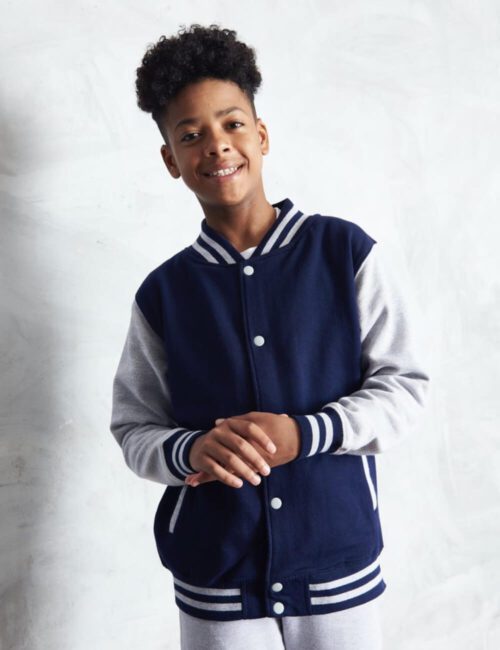 JUST HOODS Kurtka dziecięca Varsity Jacket
