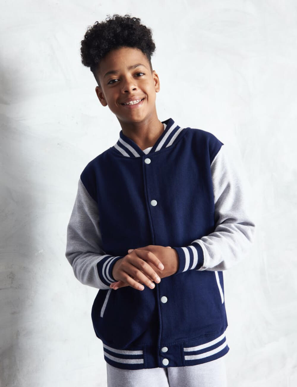 JUST HOODS Kurtka dziecięca Varsity Jacket