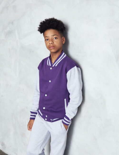 JUST HOODS Kurtka dziecięca Varsity Jacket