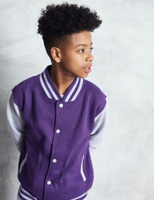 JUST HOODS Kurtka dziecięca Varsity Jacket