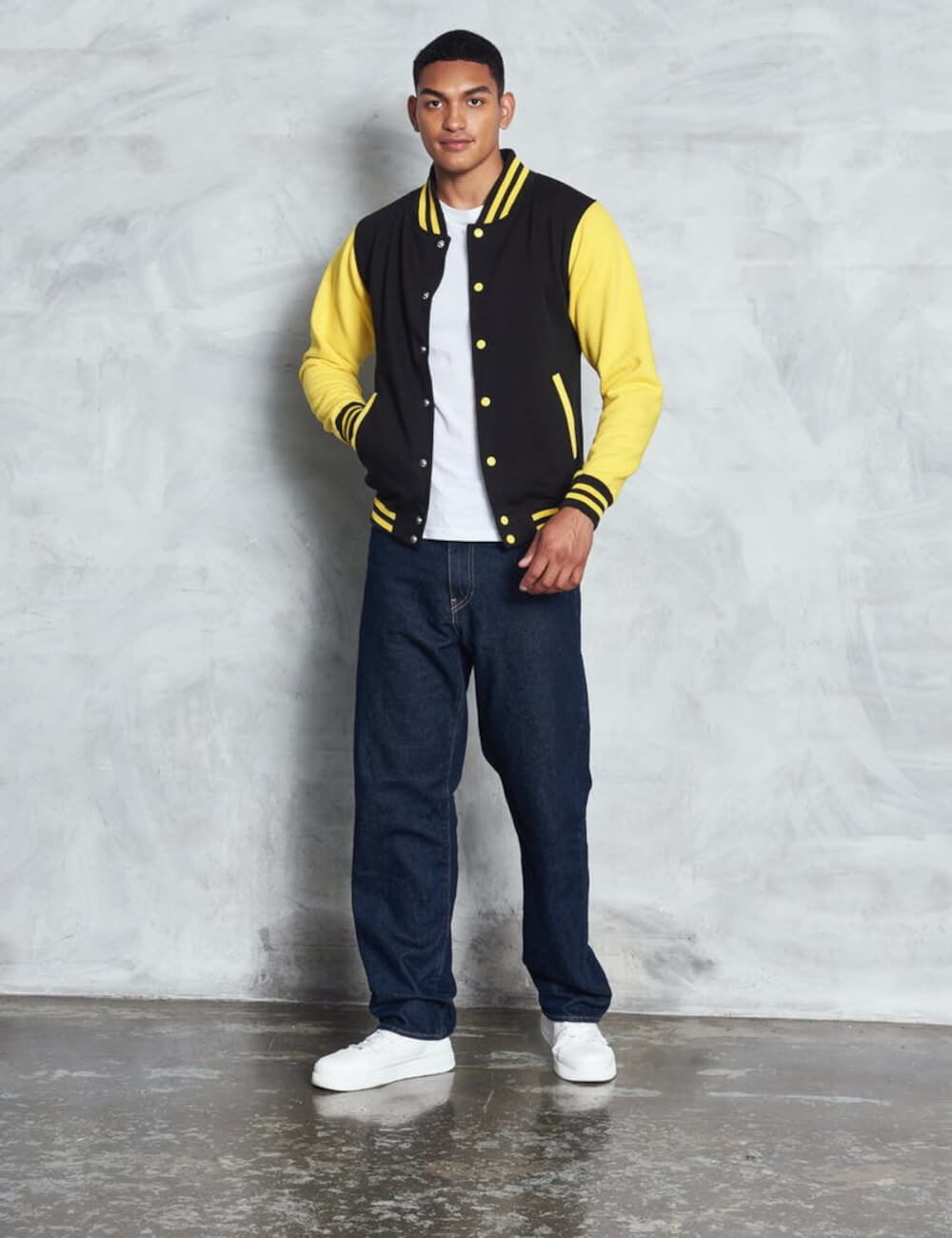 JUST HOODS Kurtka męska Varsity Jacket