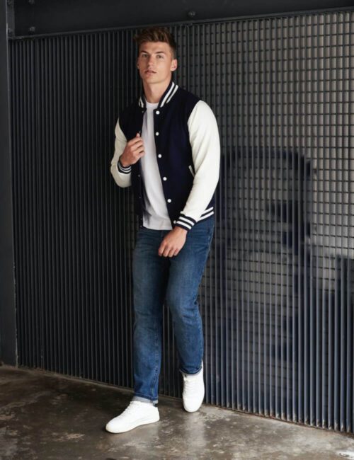 JUST HOODS Kurtka męska Varsity Jacket