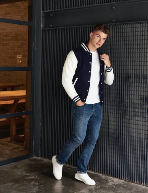 JUST HOODS Kurtka męska Varsity Jacket