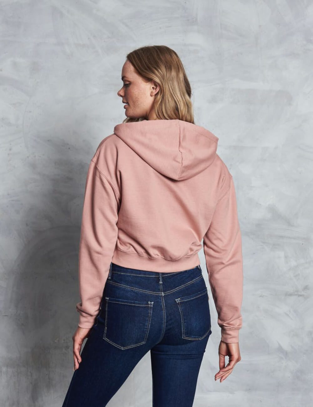 JUST HOODS Bluza damska Fashion Cropped Zoodie 4 JUST HOODS Bluza damska Fashion Cropped Zoodie