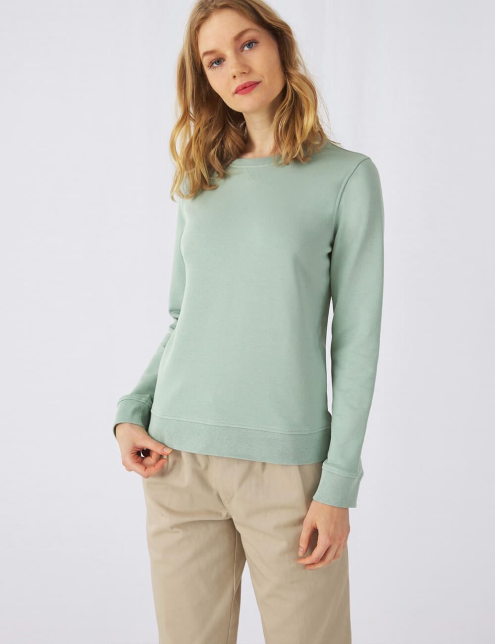 B&C Eko Bluza damska Organic Crew Neck - obrazek 2