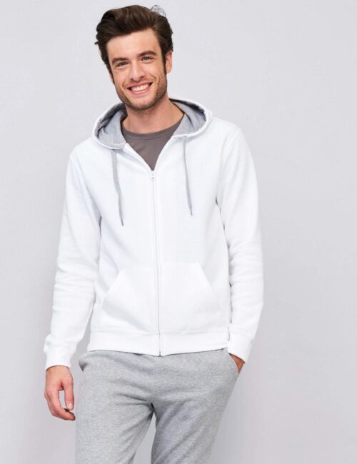 bluza meska zamek+kaptur Contrasted Zipped Hooded Jacket Soul
