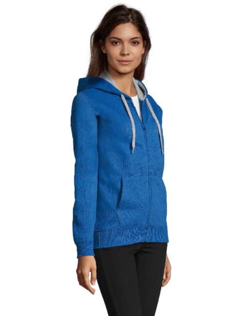 SOL'S Bluza damska zamek + kaptur Contrast Hooded Zip Jacket Soul
