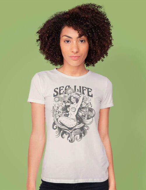 SEA LIFE MERMAID koszulka damska 5 SEA LIFE MERMAID