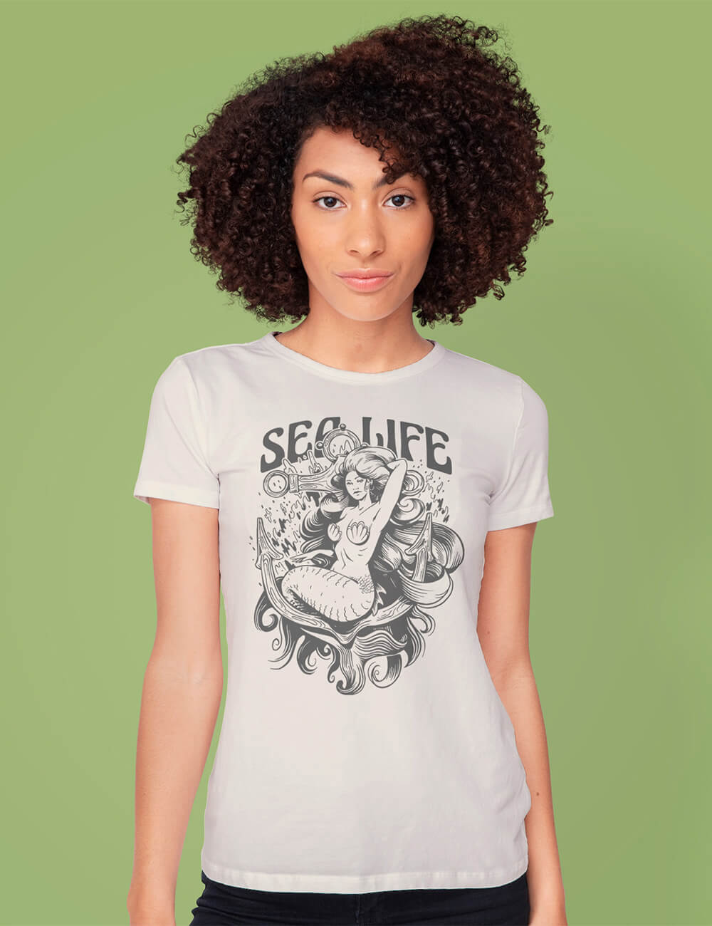SEA LIFE MERMAID koszulka damska 3 SEA LIFE MERMAID