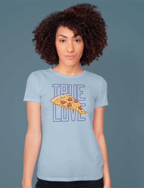 TRUE LOVE PIZZA koszulka damska 5 TRUE LOVE PIZZA