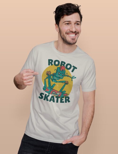 ROBOT SKATER koszulka męska 5 robot skater