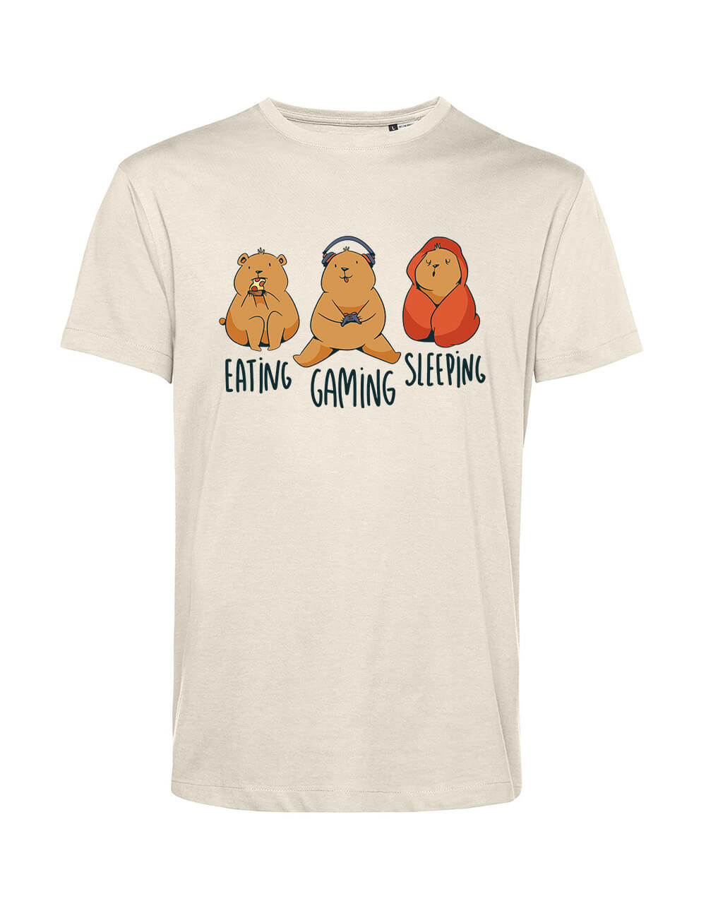 EATING GAMING SLEEPING koszulka męska 1 EATING GAMING SLEEPING