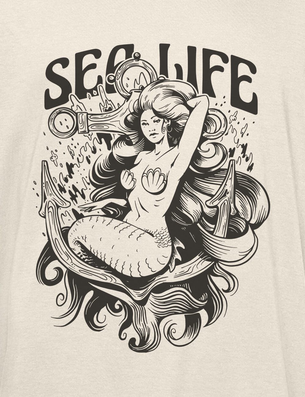SEA LIFE MERMAID koszulka damska 2 SEA LIFE MERMAID