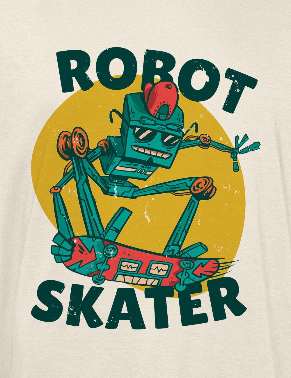 ROBOT SKATER koszulka męska 2 robot skater