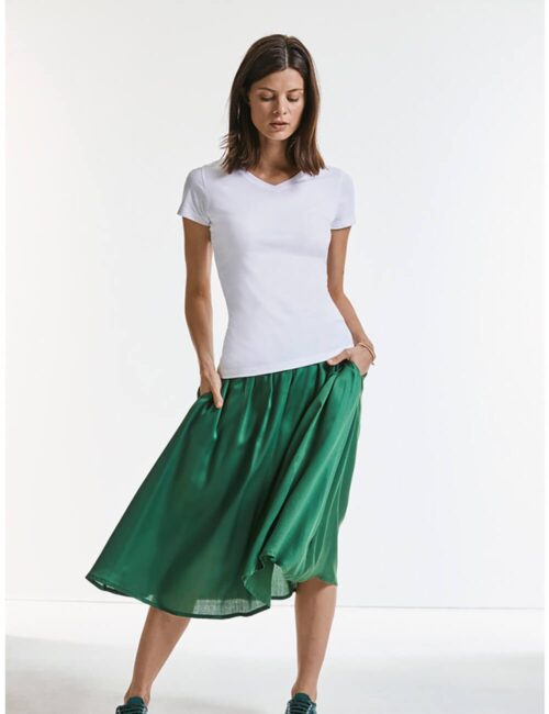 RUSSELL Eko Koszulka damska Pure Organic V-⁠Neck T