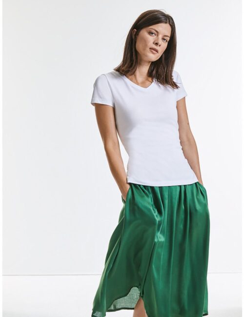 RUSSELL Eko Koszulka damska Pure Organic V-⁠Neck T