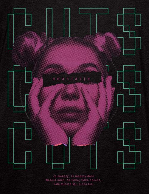THE CUTS Anastazja Pink Girl koszulka męska