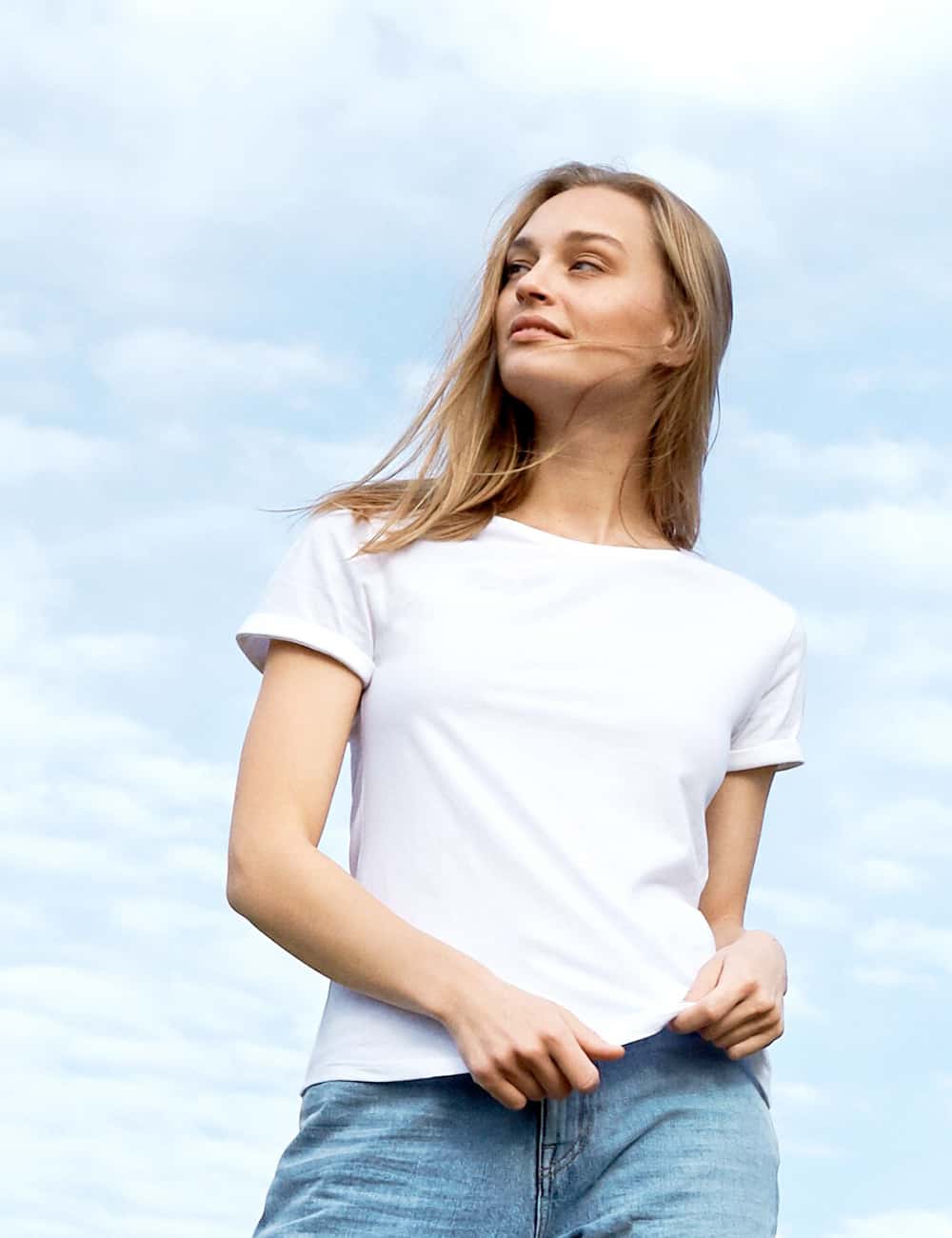 NEUTRAL Eko Koszulka damska roll up sleeve t-shirt 2 NEUTRAL Eko Koszulka damska roll up sleeve t-shirt - obrazek 2